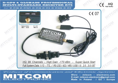 GPS-R75TTL-5V {Profesjonalny precyzyjny odbiornik D-GPS-GLONASS-GALILEO z funkcją TTL-CMOS/UART / 1Hz~10Hz / Zasilanie 5V }