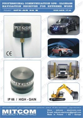 GPS-AR50TTL {Precyzyjny zintegrowany z anteną miniaturowy odbiornik GPS-GLONASS z funkcją TTL-CMOS/UART - Transport - Służby}